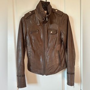 Italian leather Jacket - size x small